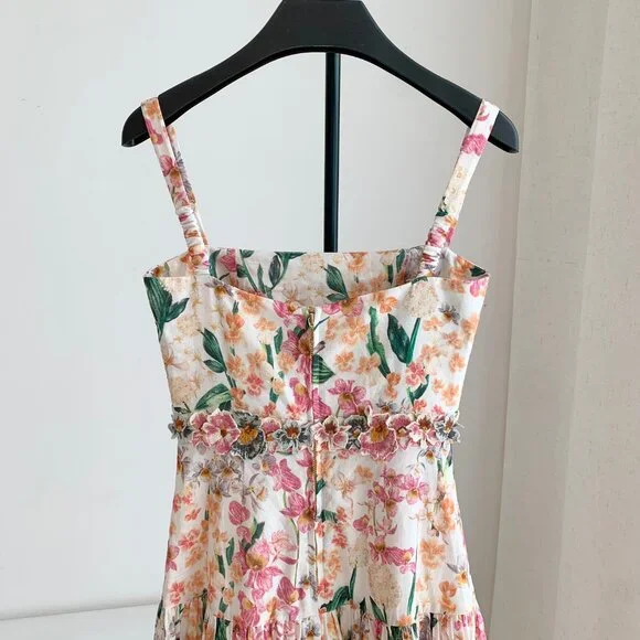 Agua by Agua Bendita Lima Jardinera Dress | Pink/Floral - Picture 5 of 10